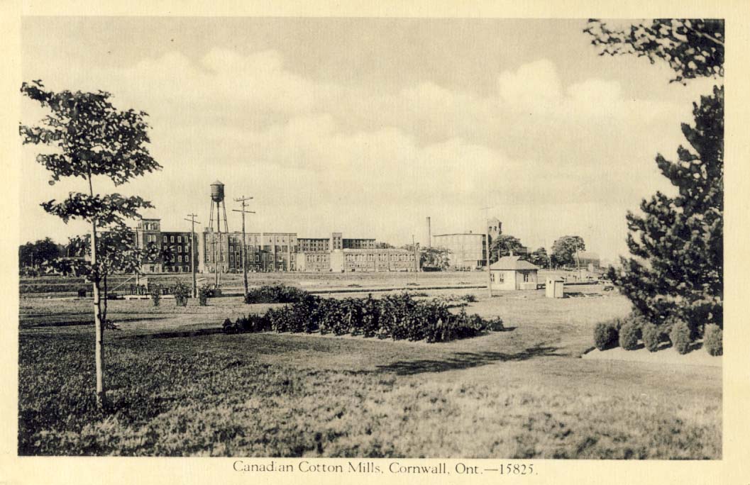 Canadian Cotton Mills, Cornwall, Ont. postcard
