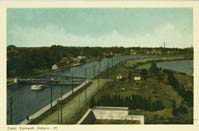 Canal, Cornwall, Ontario postcard