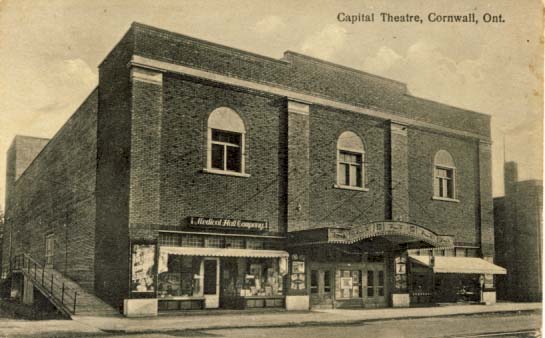Capital Theatre, Cornwall, Ont. postcard