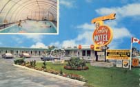 Century Motel and Restaurant postcard
