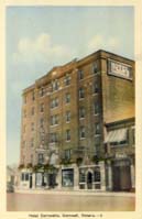 Hotel Cornwallis, Cornwall, Ontario postcard