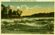 Long Sault Rapids, St. Lawrence River, Canada postcard 