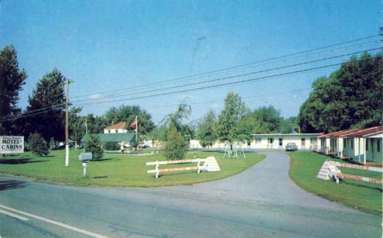 Cosey Corner Motel and Cabins postcard