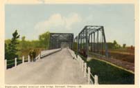 Electrically welded American side bridge, Cornwall, Ontario postcard