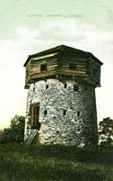 Old fort, Cornwall, Canada postcard