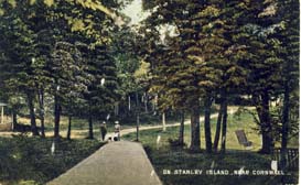 On Stanley Island, near Cornwall  postcard