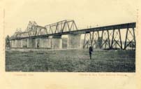 Ottawa and New York Railway Bridge, Cornwall, Ont.  postcard