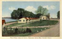 Parco Village, lodge and cabins - restaurant looking West, Cornwall, Ontario, postcard