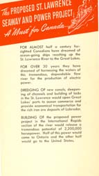 Proposed St. Lawrence Seaway and Power Project, 1951 brochure