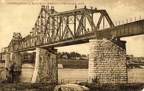 International Railway Bridge, Cornwall, Ontario postcard