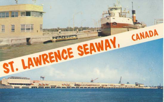 St. Lawrence Seaway, Canada postcard