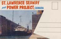 St. Lawrence Seaway and power project, Canada postcard folio