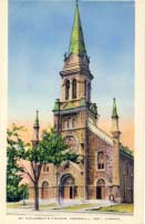 St. Columban's Church, Cornwall, Ont., Canada postcard