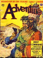Adventure magazine cover, 1942.