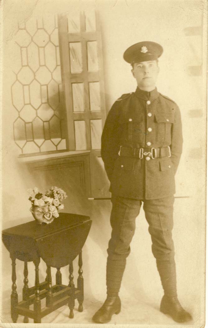 Jack Allcorn, Royal Sussex Regiment photo postcard