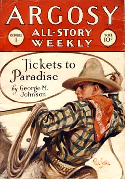 Argosy All-Story Weekly magazine cover, 1927.