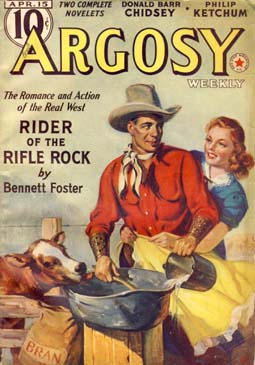 Argosy Weekly magazine cover, 1939.