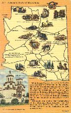 Arizona's National Monuments postcard, 1940