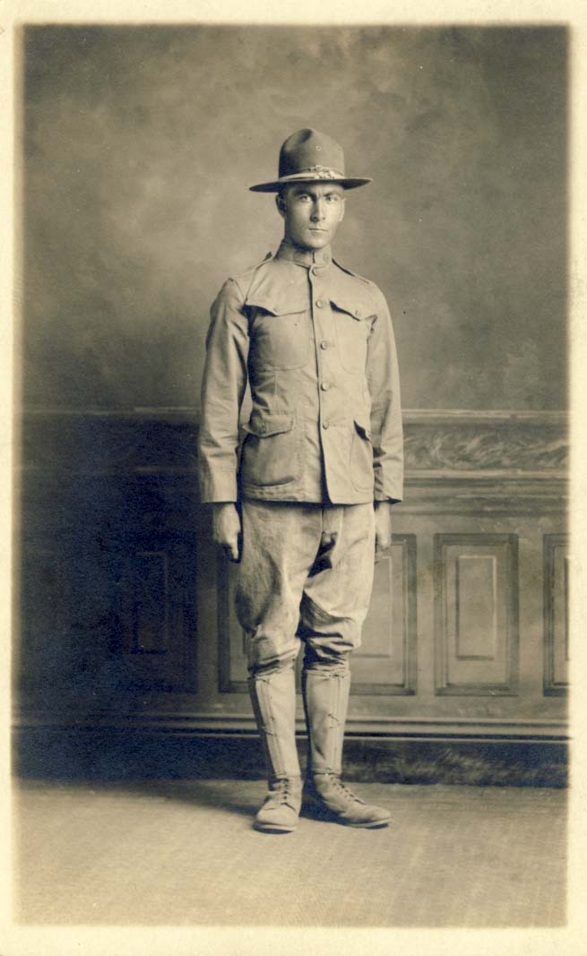 Edwin Berg, 77 Infantry, Camp Custer, Michigan photograph