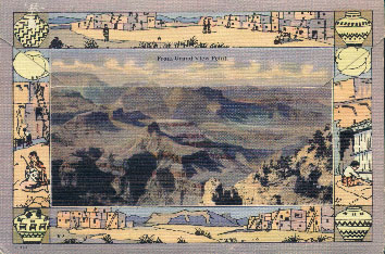 Souvenir of the Grand Canyon of Arizona, postcard 1927?