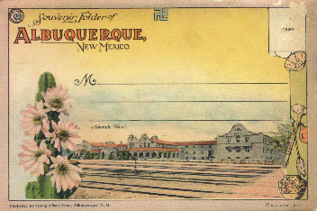 Souvenir Folder of Albuquerque, New Mexico, postcard 1927?