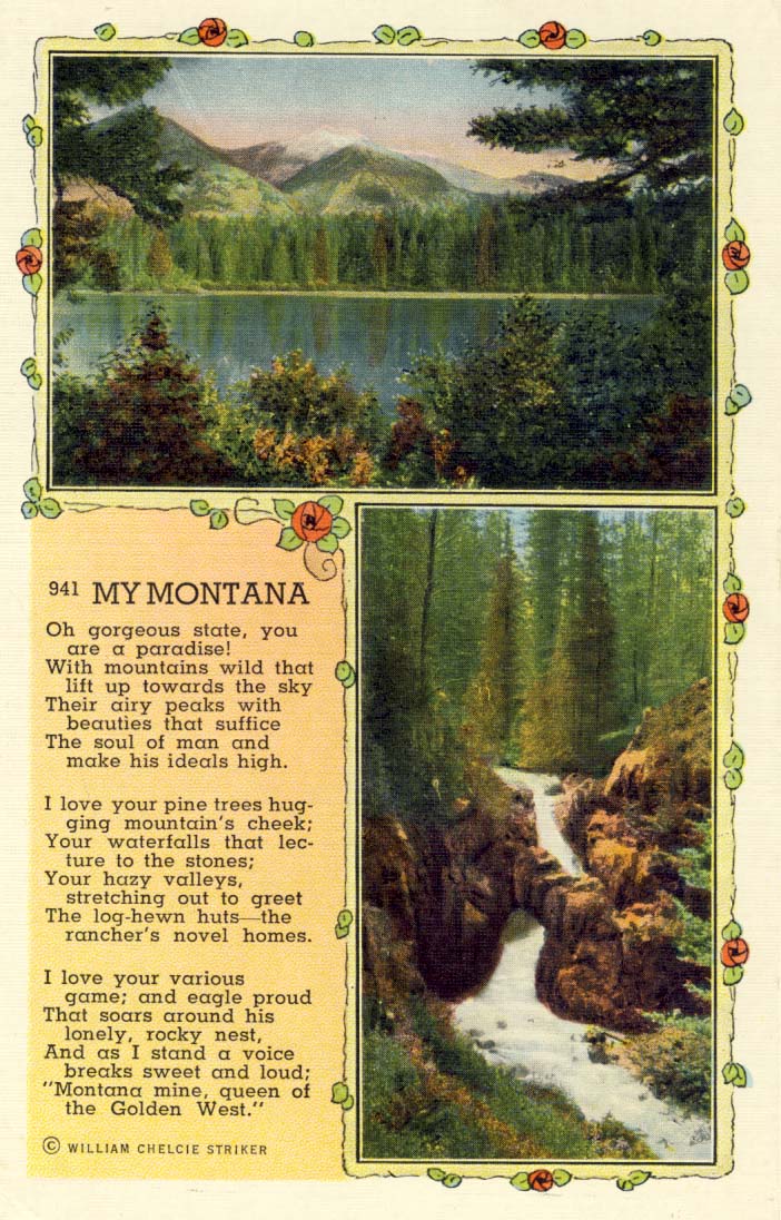 My Montana postcard 1945