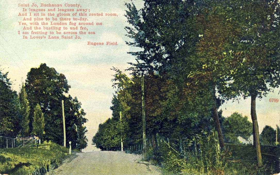 Saint Jo, Buchanan County postcard 1910s