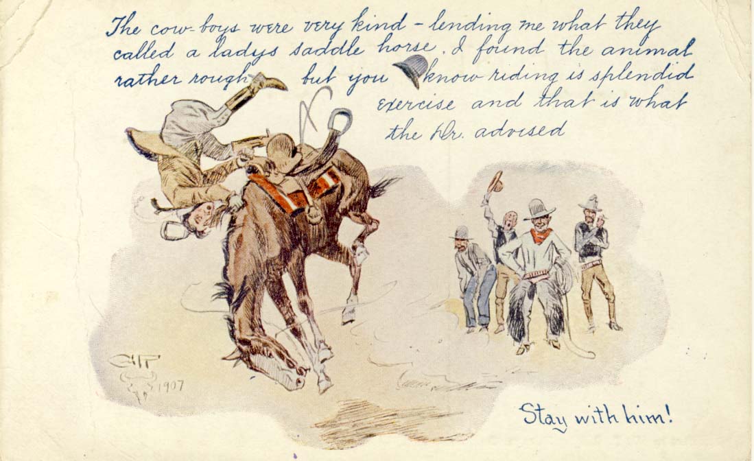 Stay with him postcard 1907