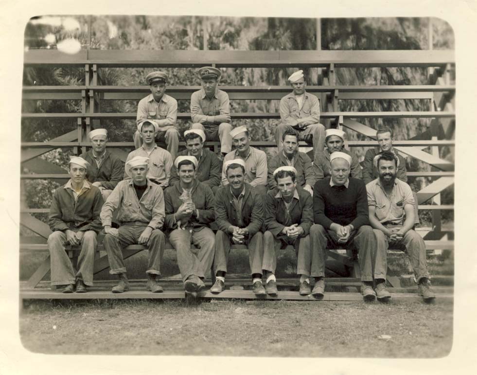 Carpenter crew at Midway Island, 1943 photograph