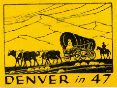 Denver in 47,  stamp 1947