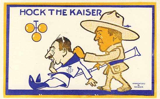 Hock the Kaiser postcard 1918
