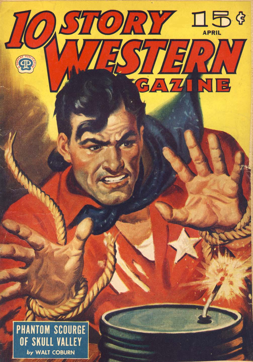 10 Story Western Magazine, v.21, n.25, Apr. 1945  cover