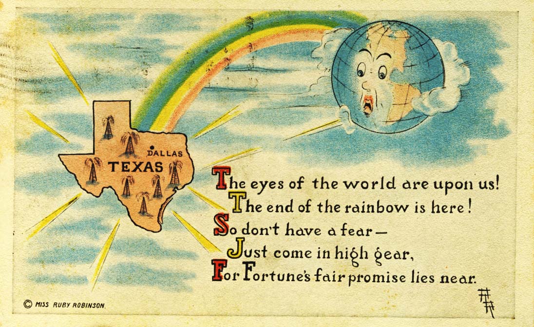 The eyes of the world are upon us postcard