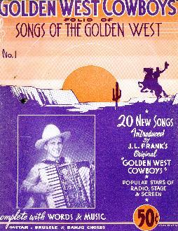 Golden West Cowboys' folio, 1939