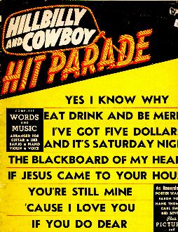 Hillbilly and cowboy hit parade,
1956