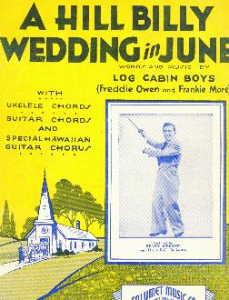 Hill billy wedding in June, 1933