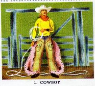 Cowboy stamps,  1957