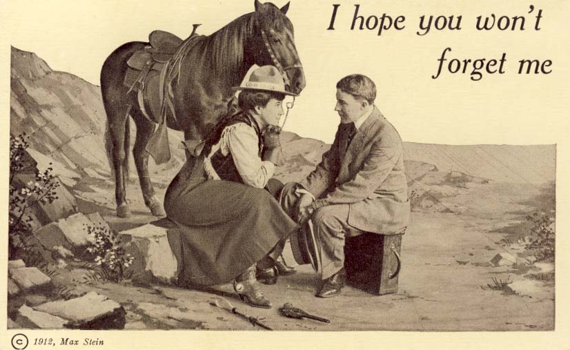 I hope you won't forget me, postcard, 1912