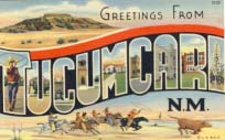 Greetings from Tucumcari, N.M. postcard, 1939.
