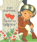 To my valentine, I'm out to trap you, valentine, 1950s