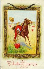 Valentine greetings, postcard 1916?