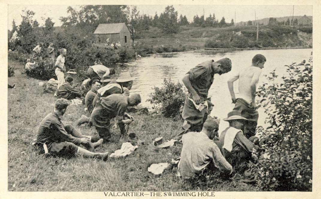 Valcartier - the swimming hole postcard
