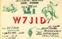 W7JID, postcard 1948